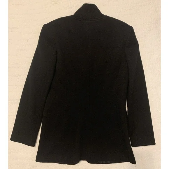 Excursion women's Black jacket, 100% wool, size 6, made in Hong Kong - Picture 2 of 3